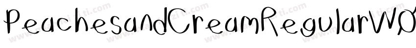 PeachesandCreamRegularW00字体转换