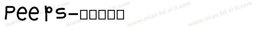 Peeps字体转换