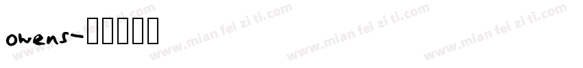 owens字体转换