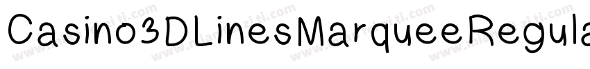 Casino3DLinesMarqueeRegular-ALPeM字体转换