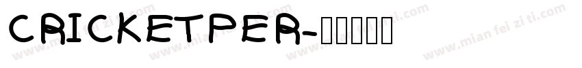 CRICKETPER字体转换