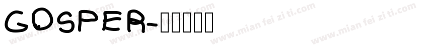 GOSPER字体转换