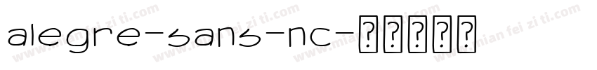alegre-sans-nc字体转换