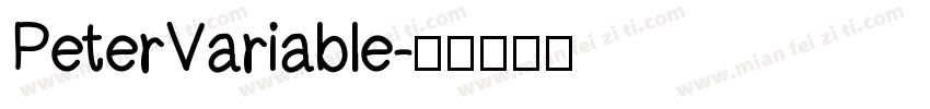 PeterVariable字体转换
