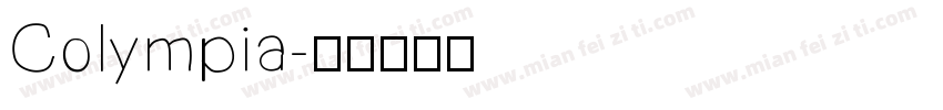 Colympia字体转换