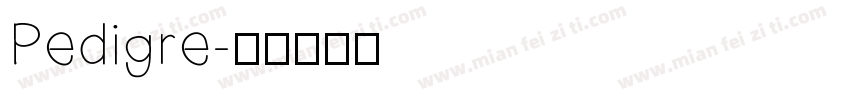 Pedigre字体转换