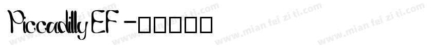 PiccadillyEF字体转换