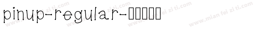 pinup-regular字体转换