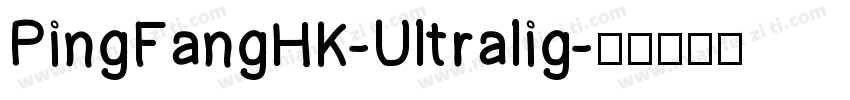 PingFangHK-Ultralig字体转换