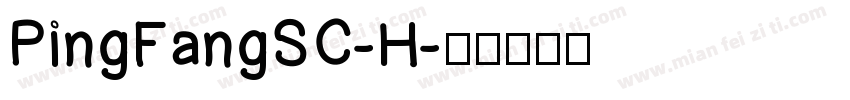 PingFangSC-H字体转换
