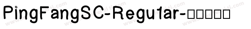 PingFangSC-Regu1ar字体转换