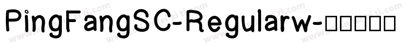 PingFangSC-Regularw字体转换