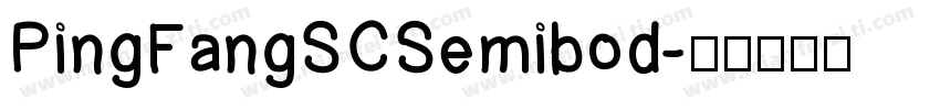 PingFangSCSemibod字体转换