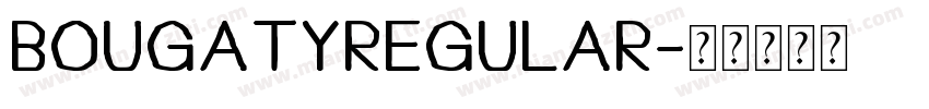 bougatyregular字体转换