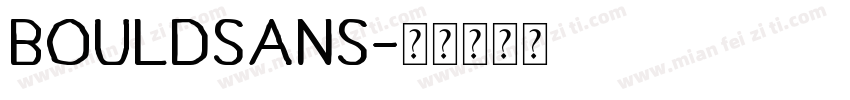 bouldsans字体转换