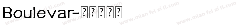 Boulevar字体转换