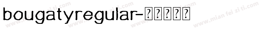 bougatyregular字体转换