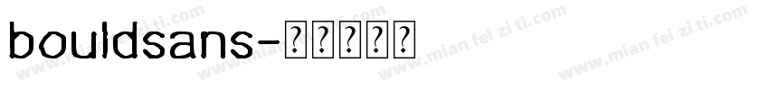 bouldsans字体转换