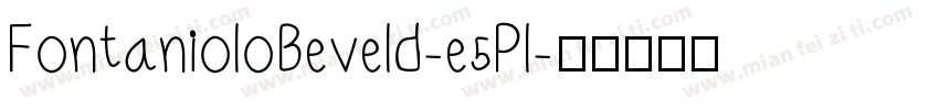 FontanioloBeveld-e5Pl字体转换