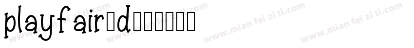 playfair-d字体转换