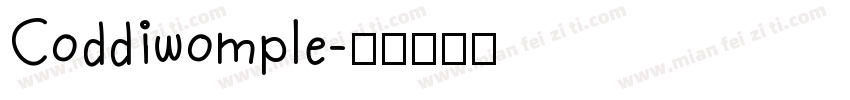 Coddiwomple字体转换