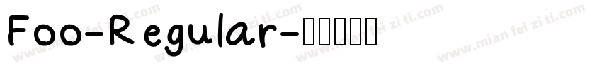 Foo-Regular字体转换