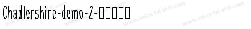 Chadlershire-demo-2字体转换