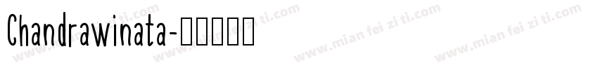 Chandrawinata字体转换