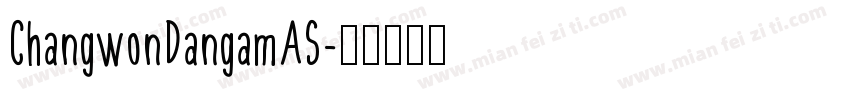 ChangwonDangamAS字体转换