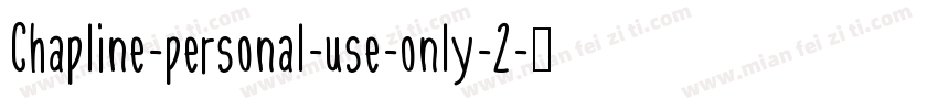 Chapline-personal-use-only-2字体转换
