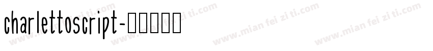 charlettoscript字体转换