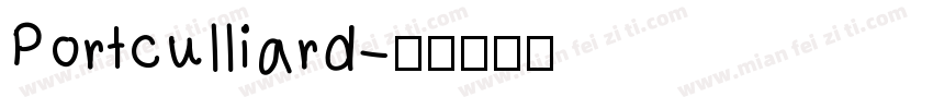 Portculliard字体转换