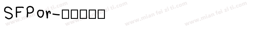 SFPor字体转换