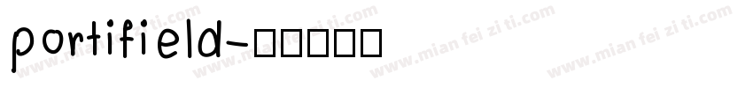 portifield字体转换