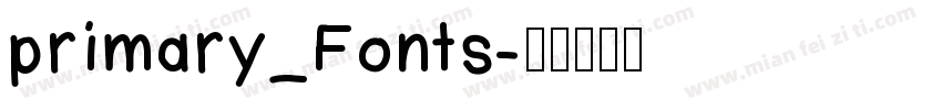 primary_Fonts字体转换