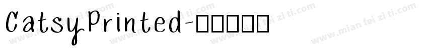 CatsyPrinted字体转换