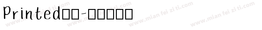 Printed字体字体转换