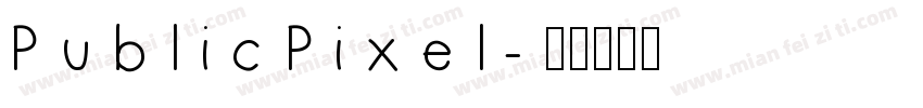 PublicPixel字体转换