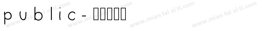 public字体转换