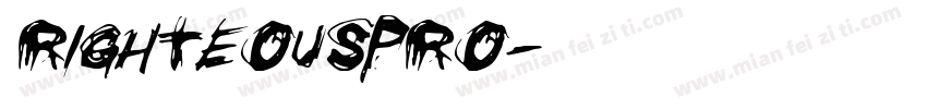 RighteousPro字体转换