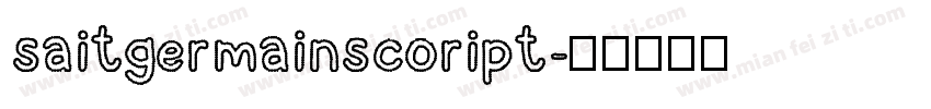 saitgermainscoript字体转换