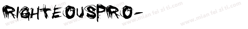 RighteousPro字体转换