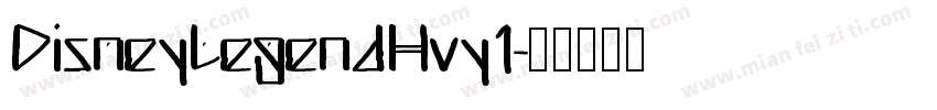 DisneyLegendHvy1字体转换