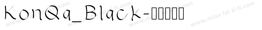 KonQa_Black字体转换
