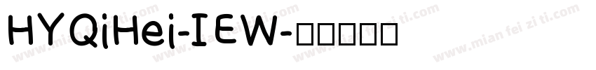 HYQiHei-IEW字体转换