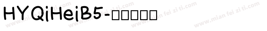 HYQiHeiB5字体转换