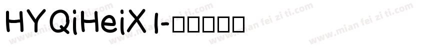 HYQiHeiX1字体转换