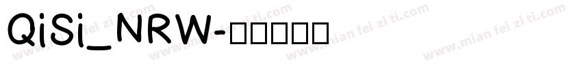 QiSi_NRW字体转换