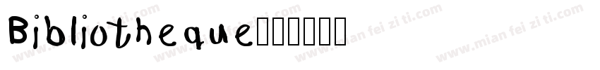 Bibliotheque字体转换