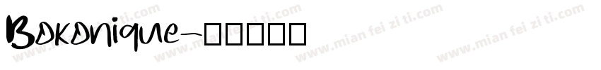 Bokonique字体转换